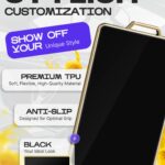 Lucrum Compatible with Tesla Card Key Holder & Leather Keychain