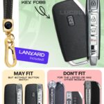 Lucrum for Kia Key Fob Cover and Leather Keychain