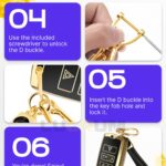 for Range Rover Key Fob Cover and Leather Keychain