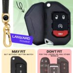Lucrum for Jeep Wrangler Key Fob Cover & Leather Keychain