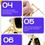 for Toyota Corolla Key Fob Cover and Leather Keychain