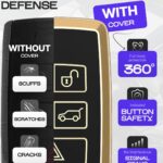 for Range Rover Key Fob Cover and Leather Keychain