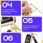 Lucrum for Dodge, Jeep, Chrysler Key Fob Cover and Leather Keychain