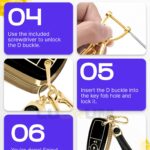 Lucrum Compatible with Ford Key Fob Cover & Leather Keychain