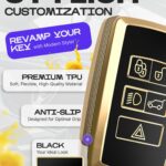 for Range Rover Key Fob Cover and Leather Keychain