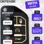 Lucrum for Jeep Wrangler Key Fob Cover & Leather Keychain