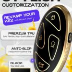 Lucrum Compatible with Hyundai IONIQ 6 Key Fob Cover & Leather Keychain