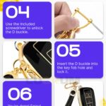 Lucrum for Toyota Camry Key Fob Cover and Leather Keychain