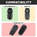 for Ford Fusion Key Fob Cover and Leather Keychain